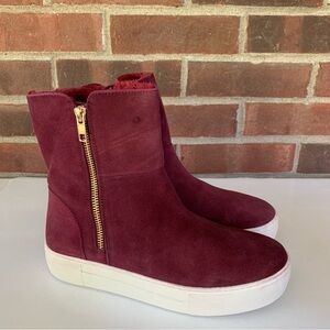 Steve Madden Garrson maroon suede platform boots Women’s Size US 7.5 M